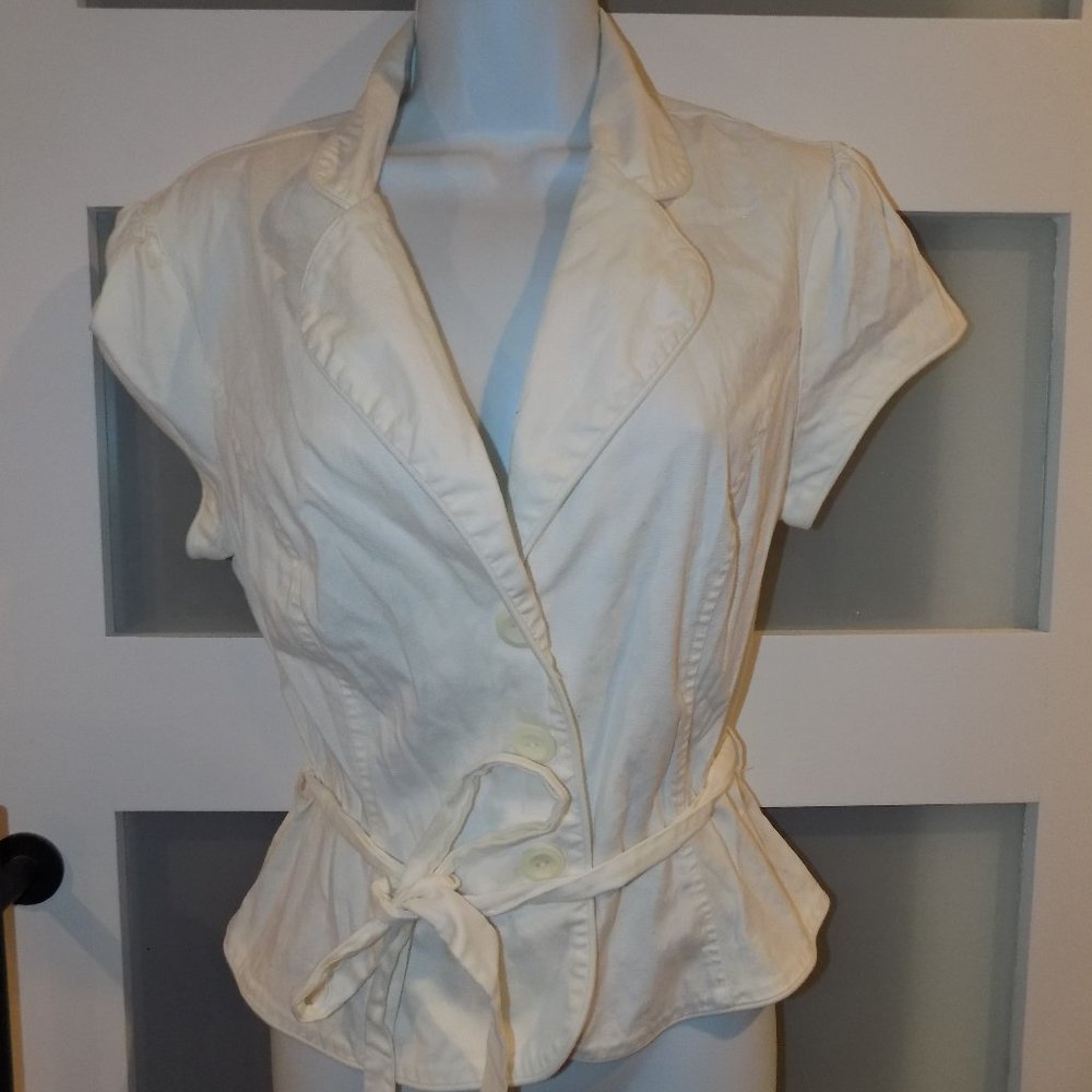 iZ Byer California White Little Jacket Size XL Women's EUC